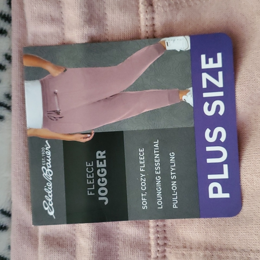 Eddie Bauer Pink Fleece Jogger Woman's Size 1X - Picture 9 of 12